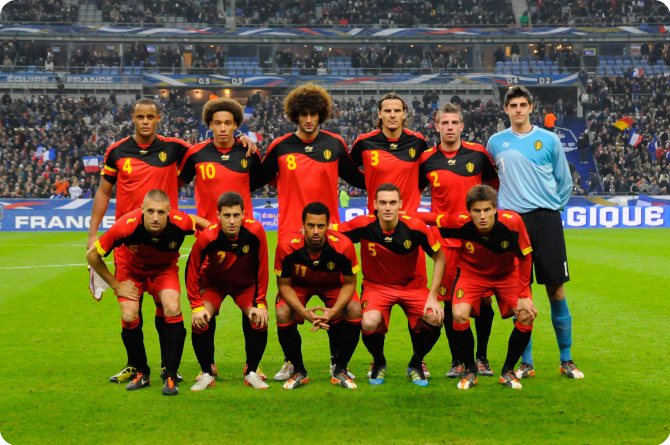 team photo for Belgium