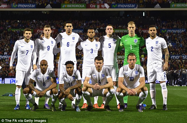 team photo for England