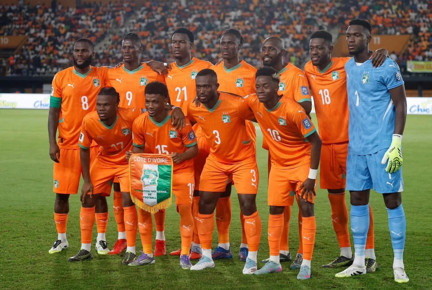 team photo for Ivory Coast
